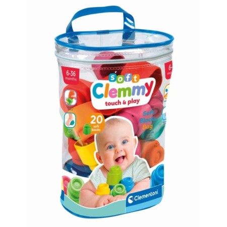 Clementoni - Soft Clemmy plasa cu 20 de cuburi Clementoni - 1